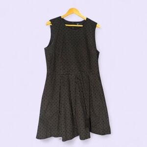 Elegant Black Polka Dot Dress